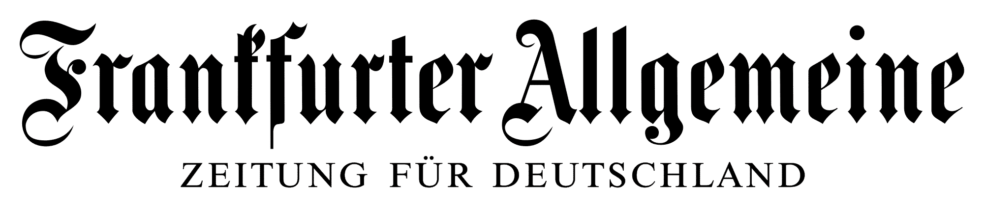 Logo Frankfurter Allgemeine Zeitung auf der Startseite MEDILUX Pflege in Magdeburg